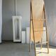 Floor mirror in bamboo and rattan H:1m80