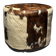 Vintage cowhide pouf from the 80s.