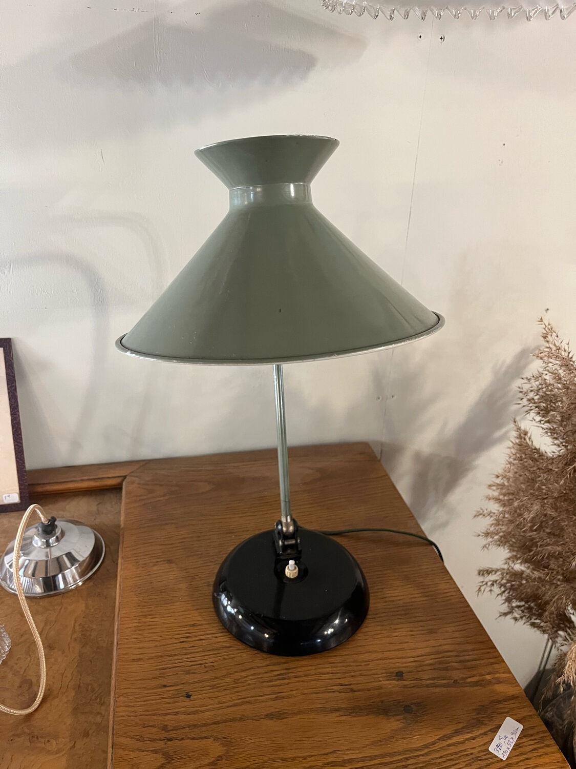 Desk lamp diabolo painted sheet metal