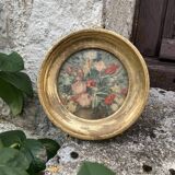 Small vintage golden frame