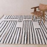 Tapis beni ouarin fait main traditionnelle taille 150 x 250 cm