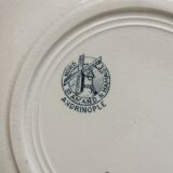 7 deep plates in iron earth Andrinople Saint Amand and Hamage
