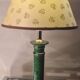 Vet marbled and glazed ceramic lamp 1970 to 80, 43x25