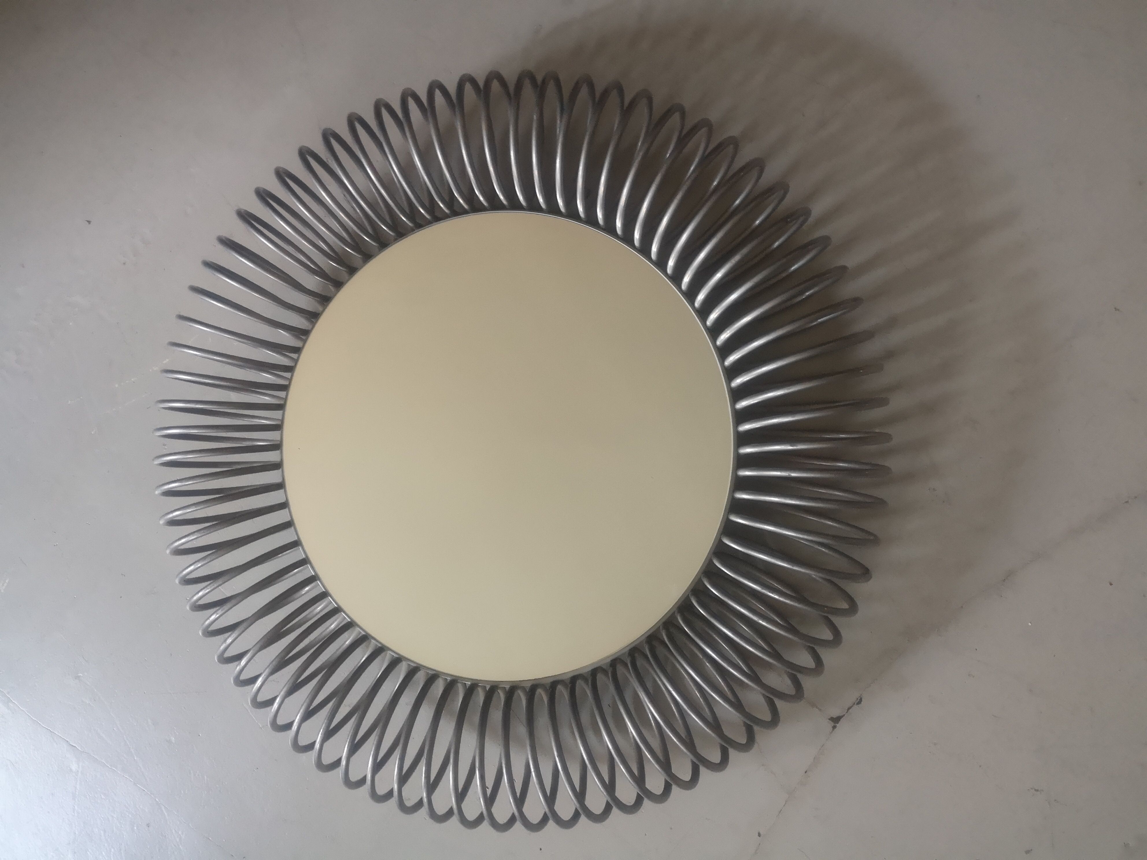 Round wall mirror Philippe Rogier, design 1970