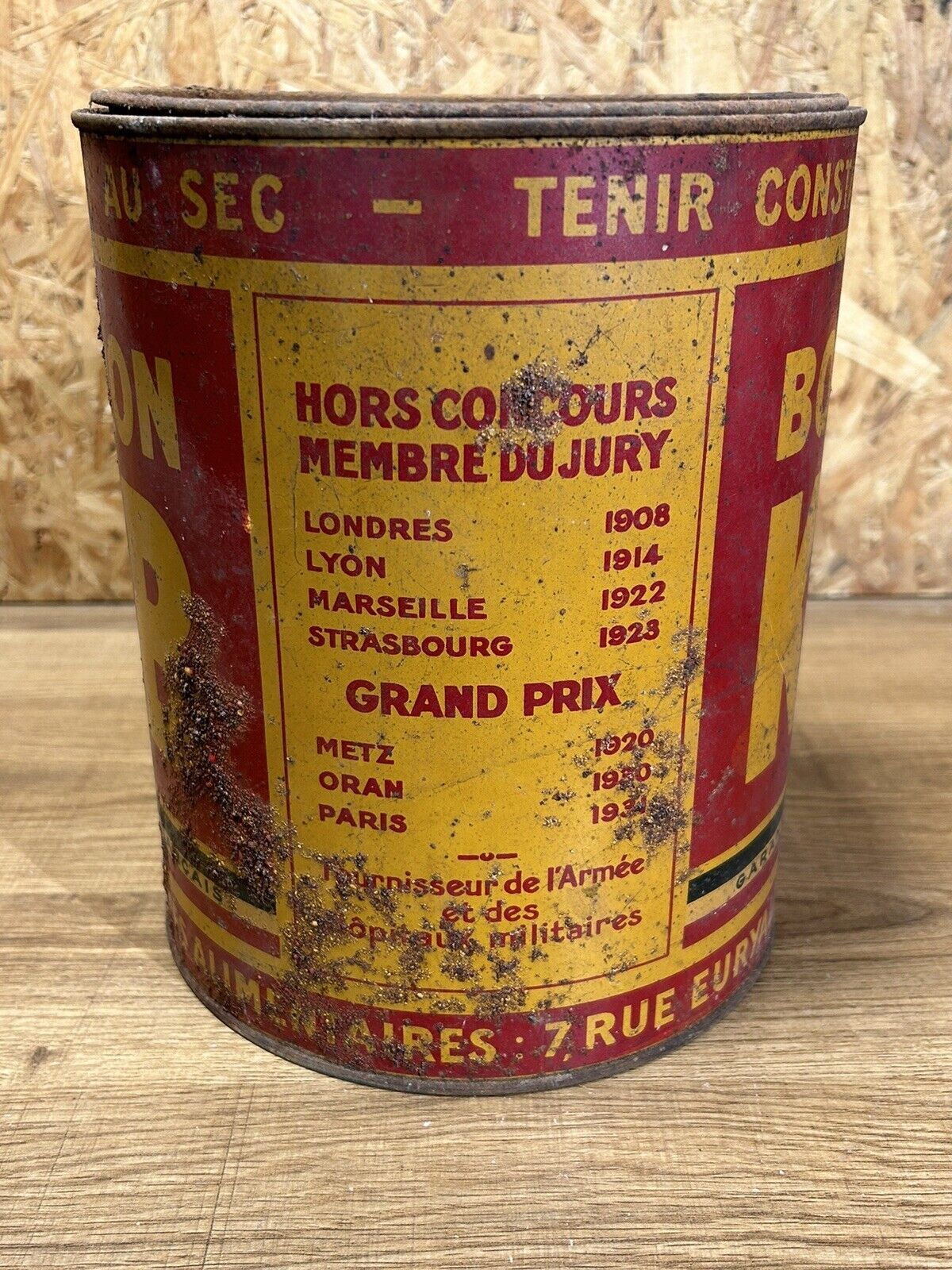 Ancienne boîte ronde bouillon KUB Selency