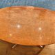 Oval table in red Alicante marble from the 70s