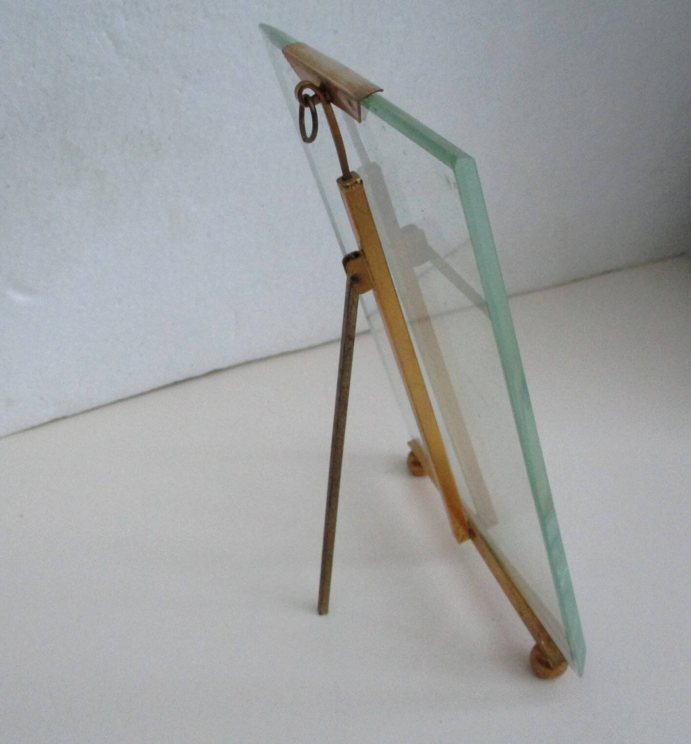 Acf cadre laiton verre biseauté, napoleon iii