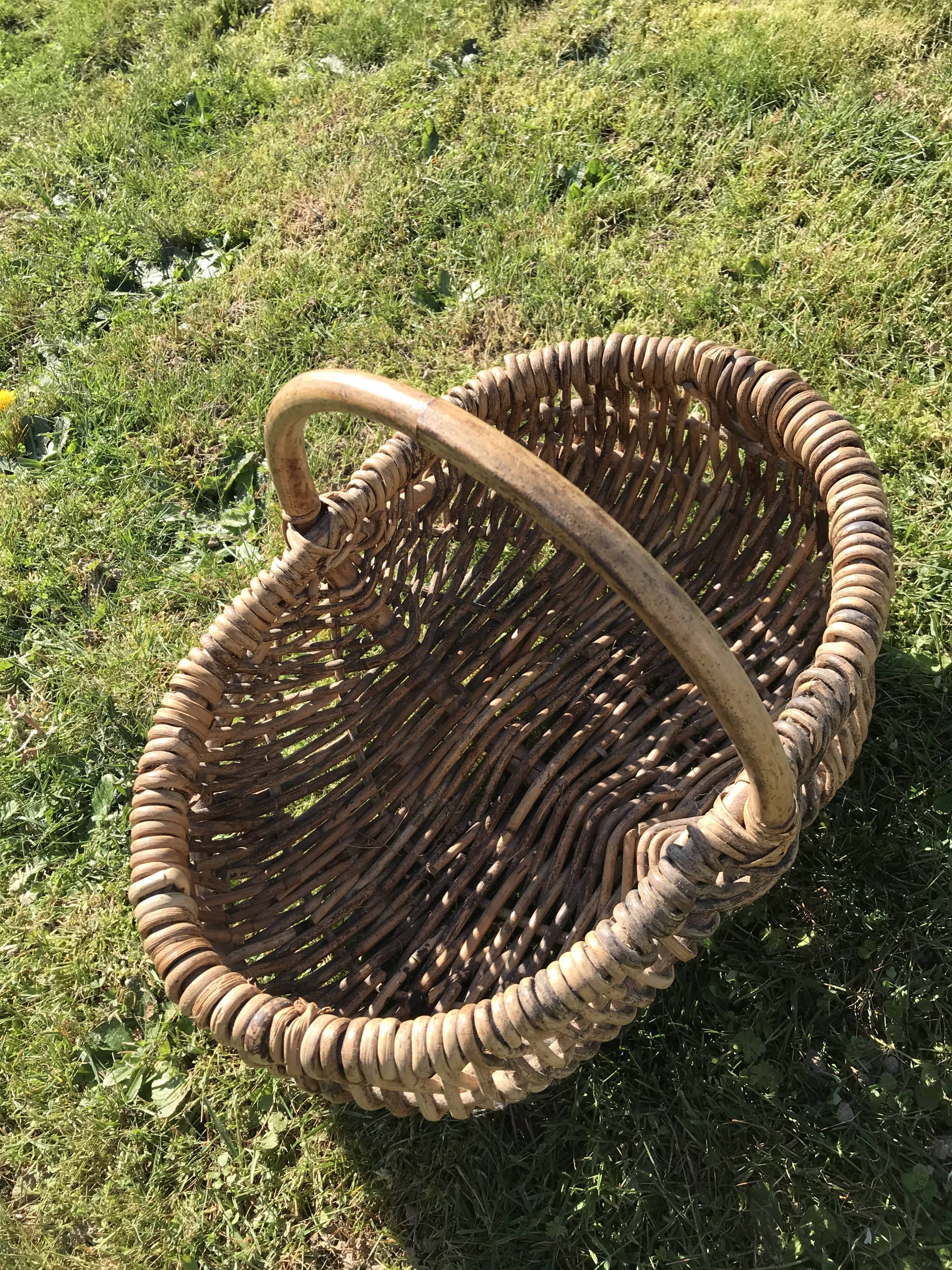Vintage wicker basket