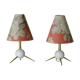 Pair of atomic design table lamps