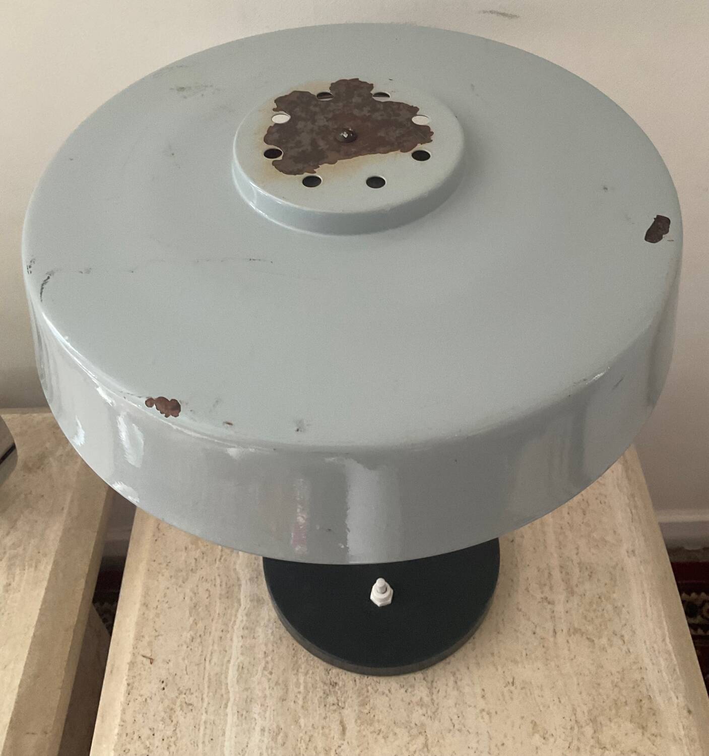 Vintage lamp from the 50s in sheet metal