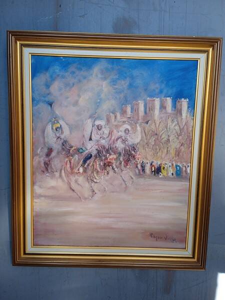 Roger Vivés painting fantasia oil on canvas