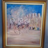 Roger Vivés painting fantasia oil on canvas