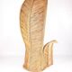 Large "palm" armchair in rattan