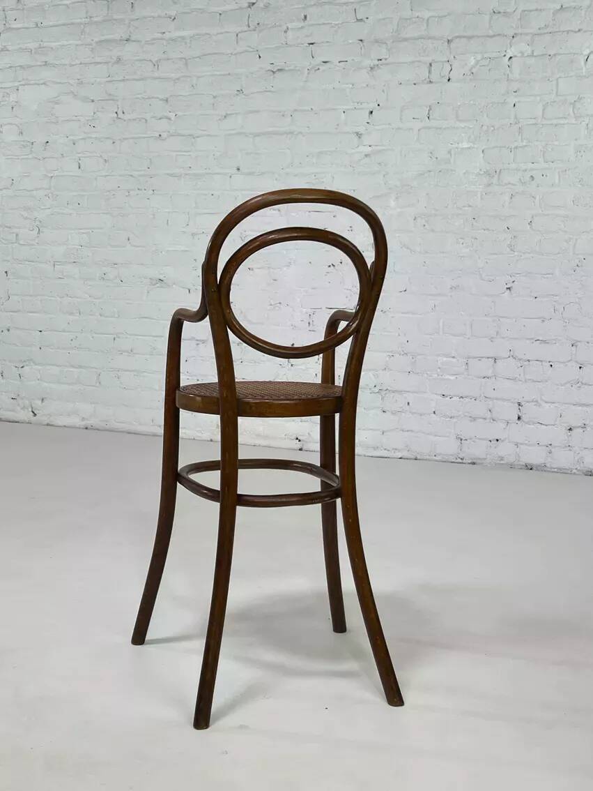Children's high chair by Thonet model 1230 beginning of the century
