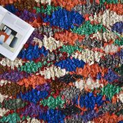 Tapis marocain Boucherouite vintage