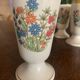 5 Mazagran stoneware vases with floral decoration