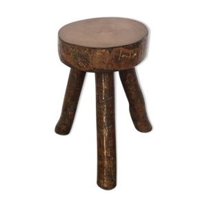 tabouret tripode brutaliste - 1960