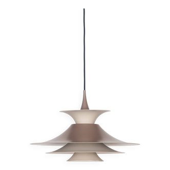Danish vintage pendant lamp Radius by Erik Balslev, Fog og Morup, 1977