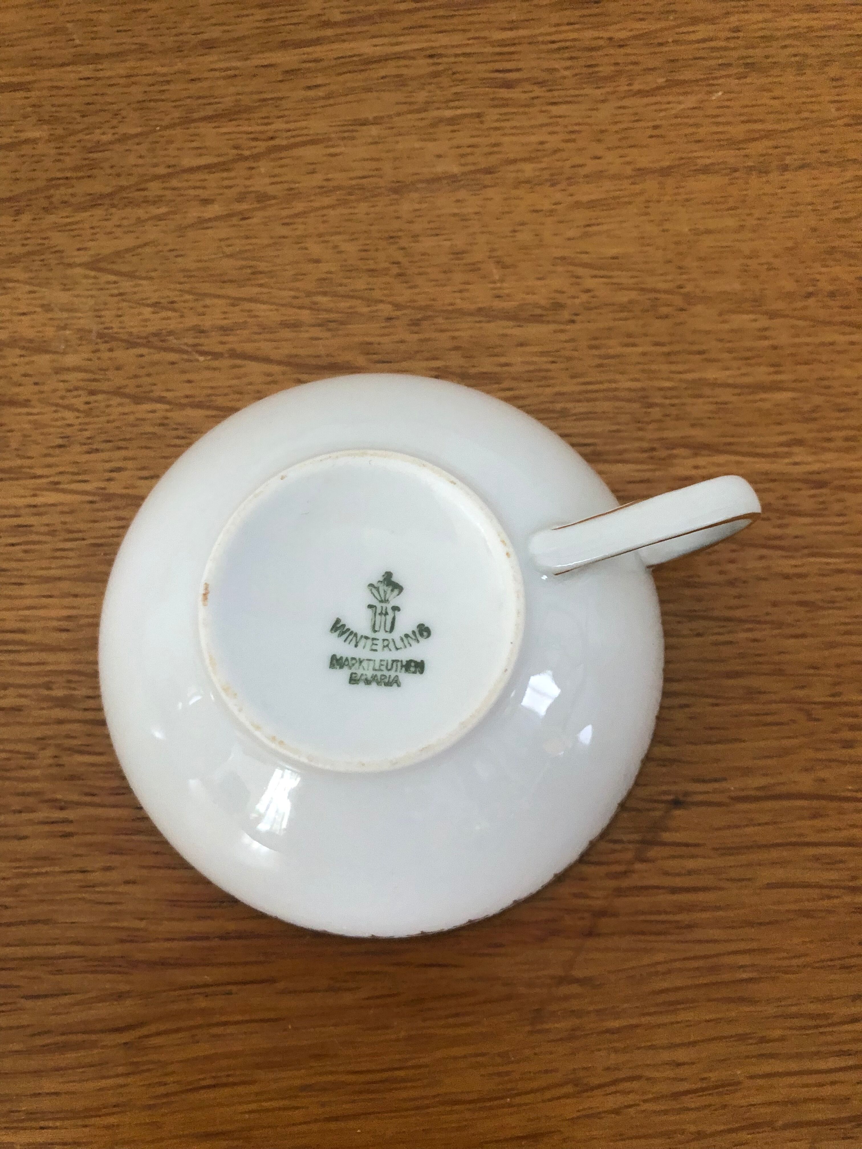 Winterling Bavaria white and gilded porcelain coffee set