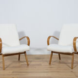 Model 53 Armchairs by Jaroslav Smidek for Ton, 1960s, Set of 2