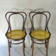 Deux chaises KOHN N°55 de Ca. 1900 cannées, teinte acajou américain.
