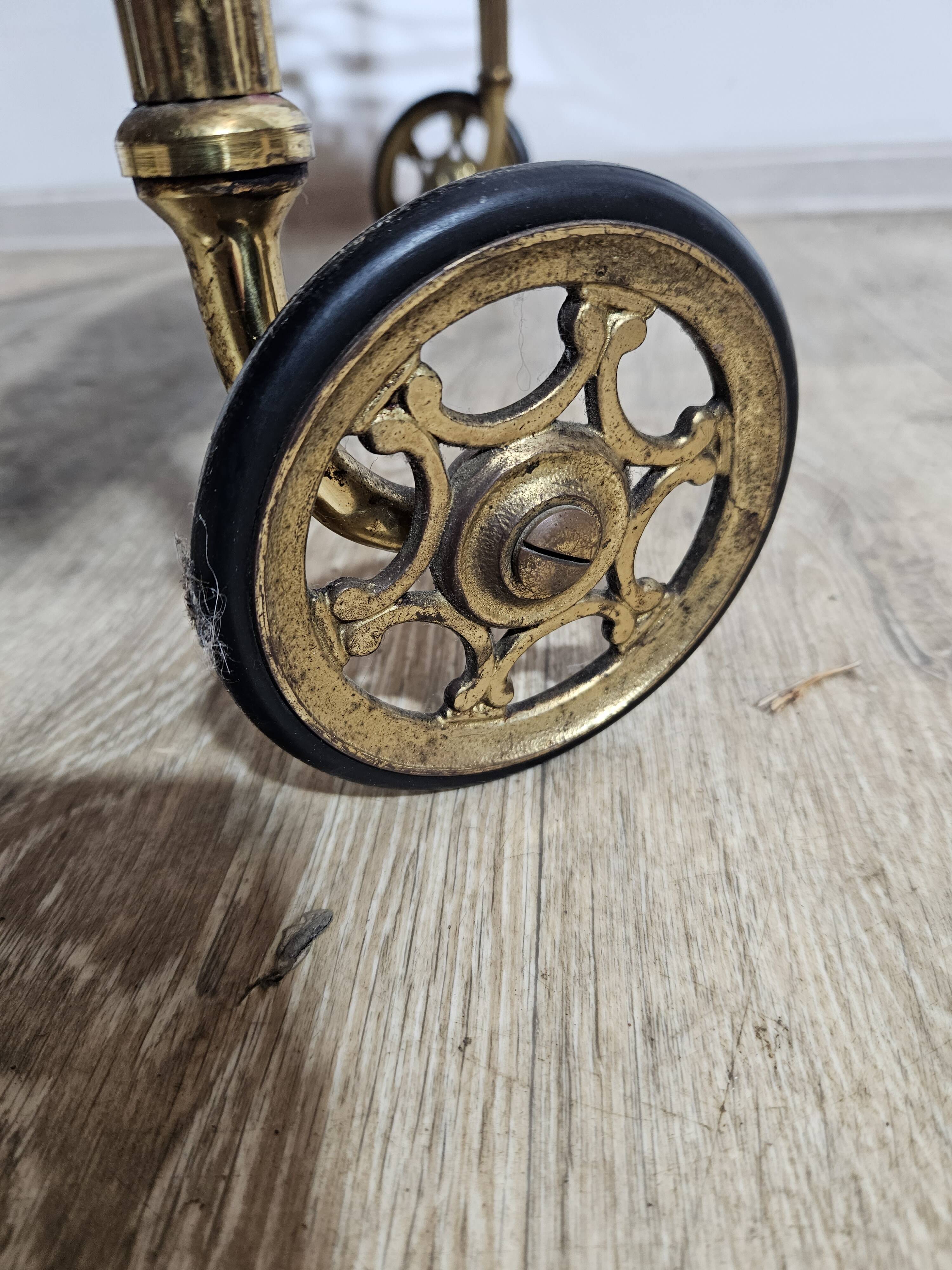 Luxurious bar cart,Maison Jansen, Hollywood Regency, France, 1950s/70s