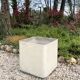 Grande jardinière cube Eternit beige