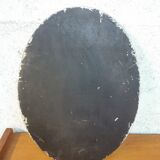 Oval beveled mirror