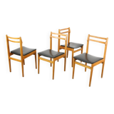 Vintage Chairs in style of Gio Ponti, 1970, set of 4