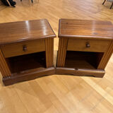 Dressing table and 2 bedside tables in Djibouti walnut