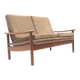 Vintage 2-seater Danish design teak sofa from the 1960s
