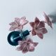 Murano glass flower wall lamp