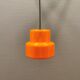 Mini poker hanging lamp in orange original colour  Jo Hammerborg