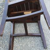 6 chairs peacock and wood
