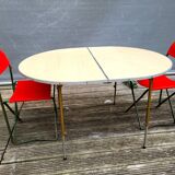 Vintage 1970s camping table and duo folding chairs set