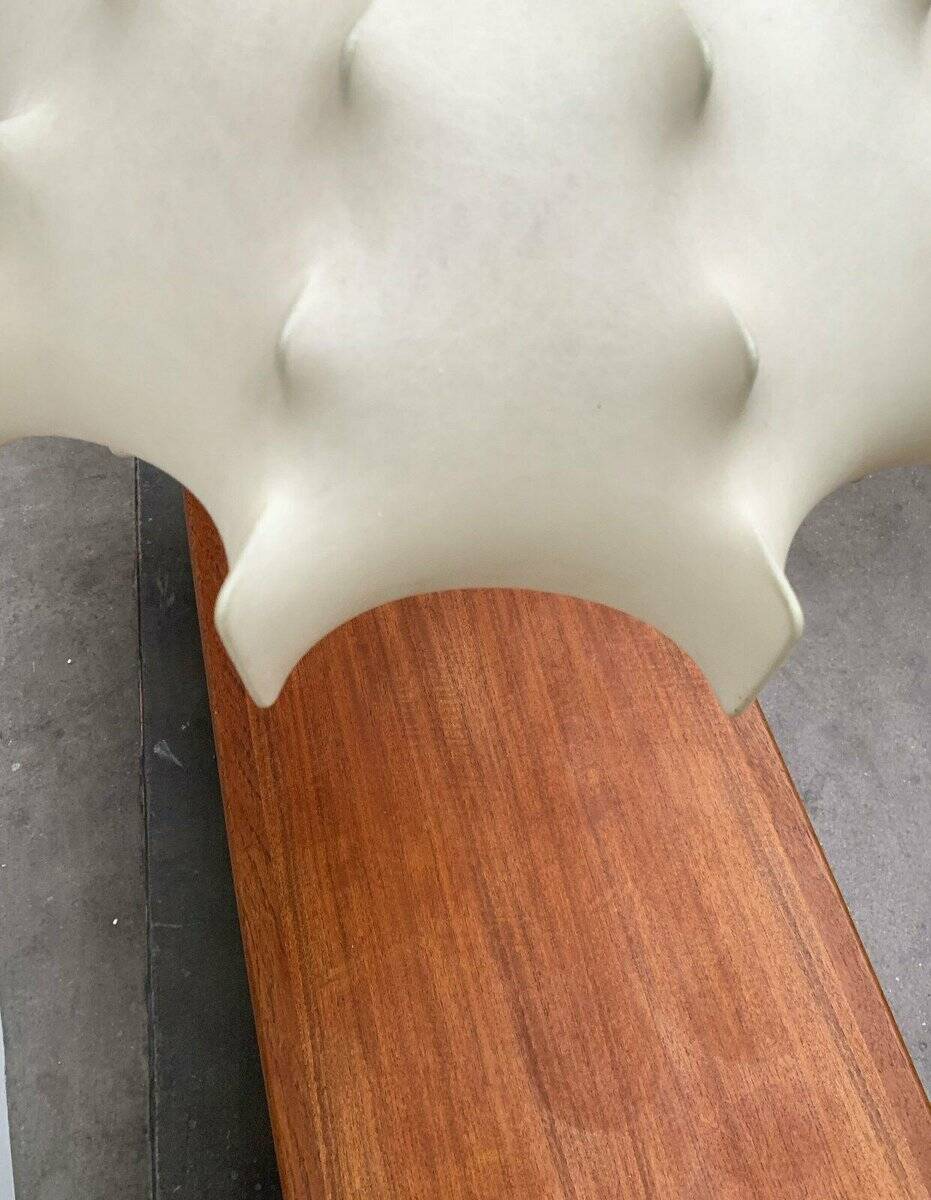 German suspended lamp Cocoon modern mid-century by Friedel Wauer for Goldkant Leuchten, 1960s