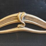 Art Nouveau brass fire screen 1900