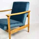 Fauteuil Blue Ocean GFM-142 par Edmund Homa, années 1970