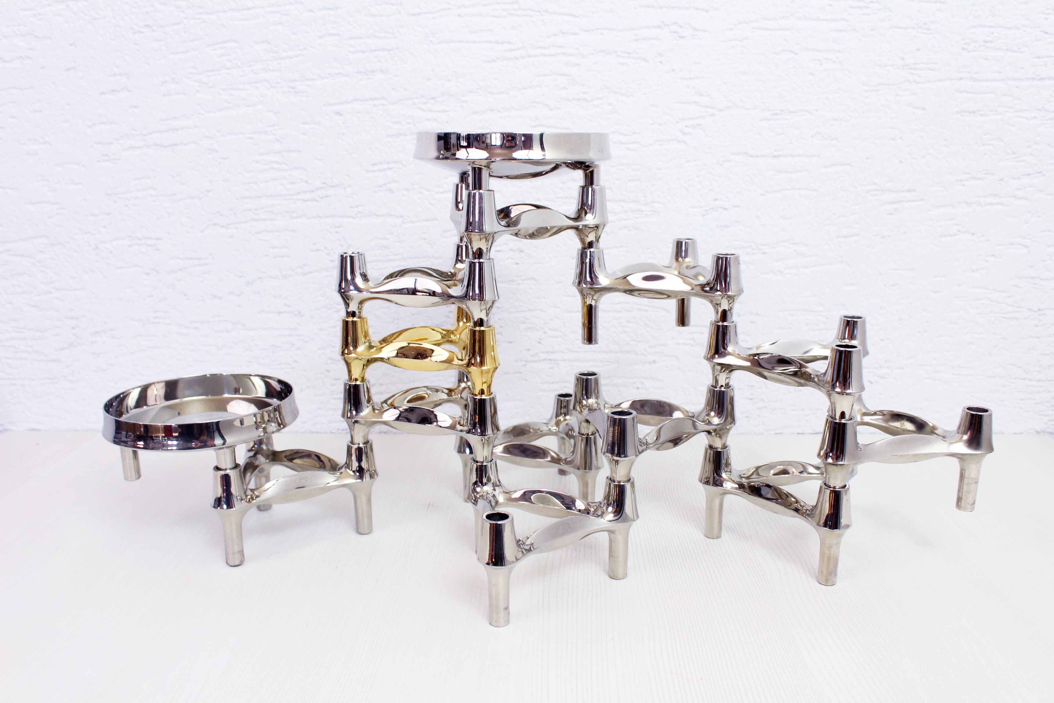 Fritz Nagel's set of 12 candlesticks and 2 cups for BMF