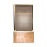 Armoire mobile en bois vetrina des années 80