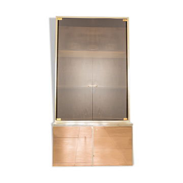 Armoire mobile en bois vetrina des années 80