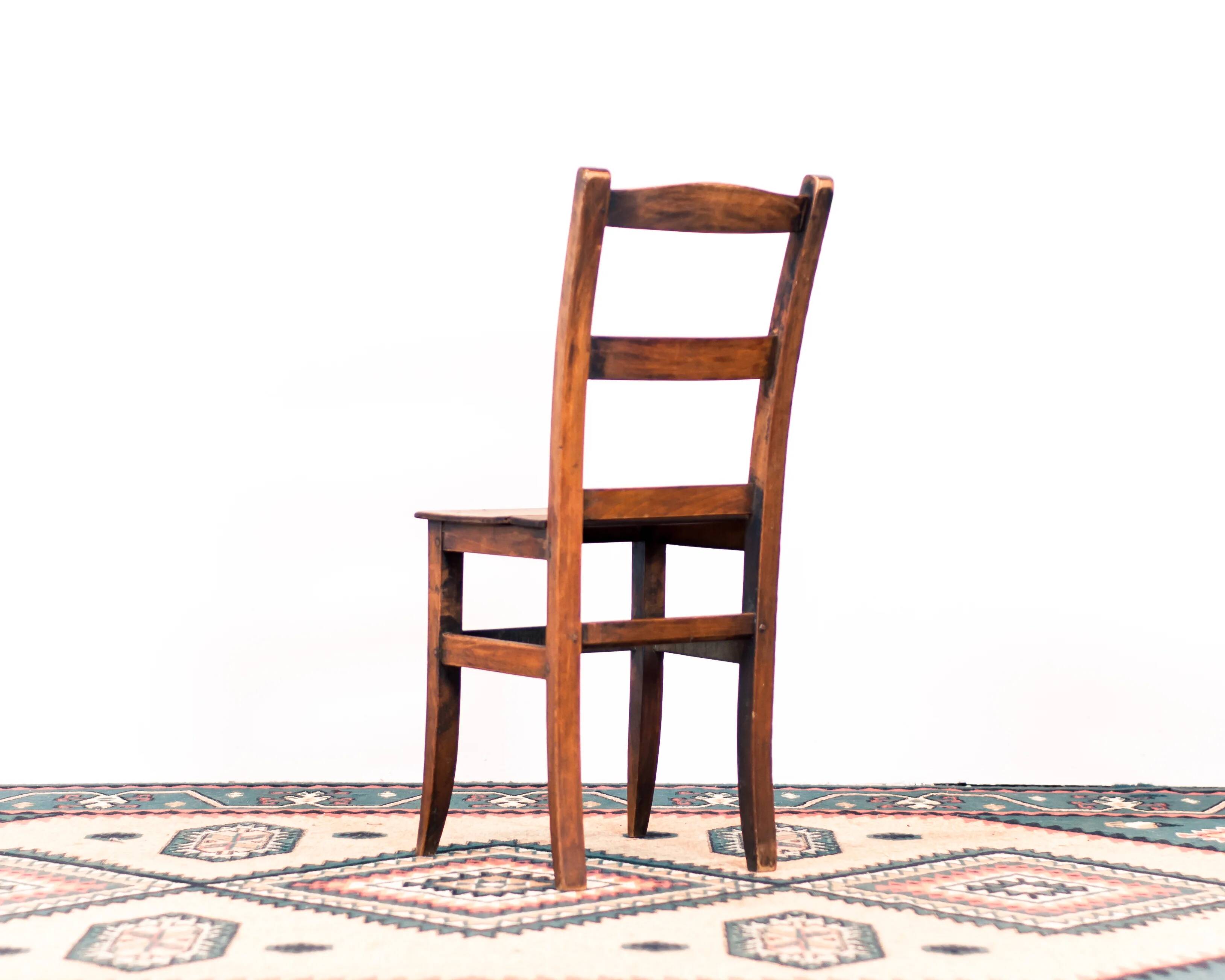 Occasional chair / antique wooden kitchen chair