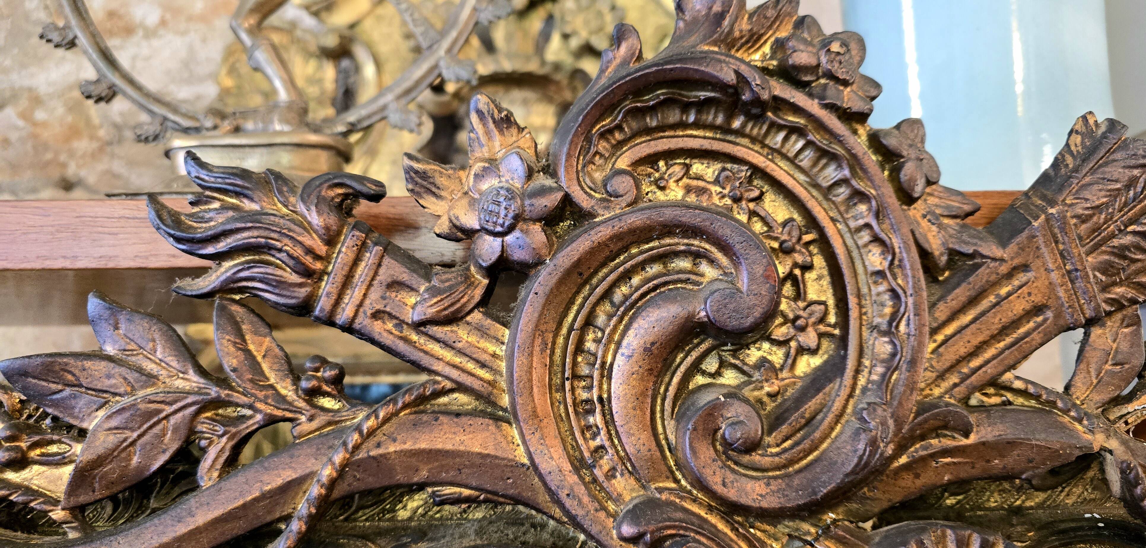 Large Napoleon III Mirror - 126 Cm