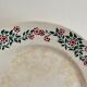 Set of 8 flat plates vintage model Cécile de HBCM