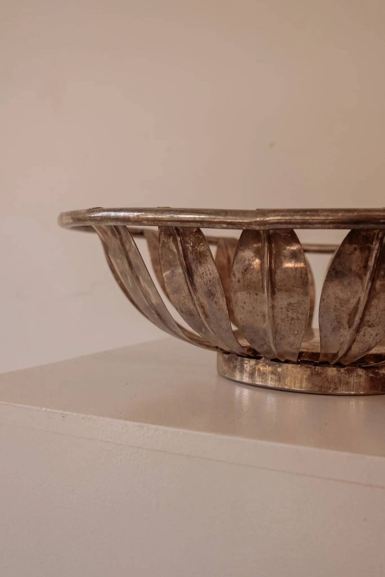 Vintage silver bread basket