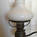 Old lamp opaline and bronze