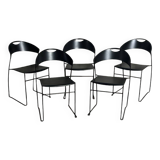 2 Hannes Wettstein dining chairs for Baleri Italia Juliette model