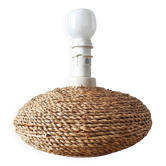 Vintage French lamp from the 70s-80s in ceramic and cord.