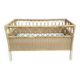 Rattan baby bed
