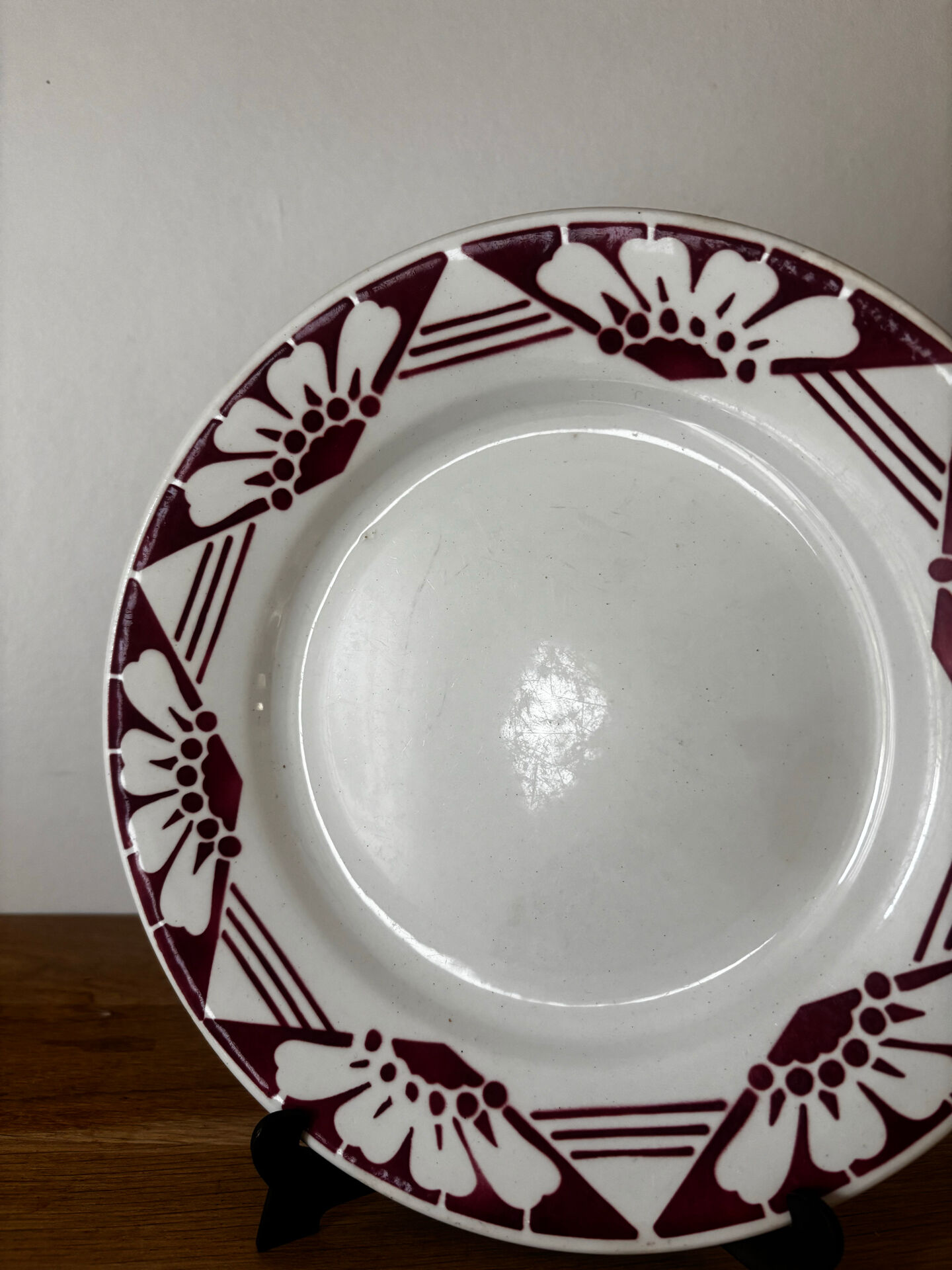 Lot de deux assiettes plates Magnolia St Amand